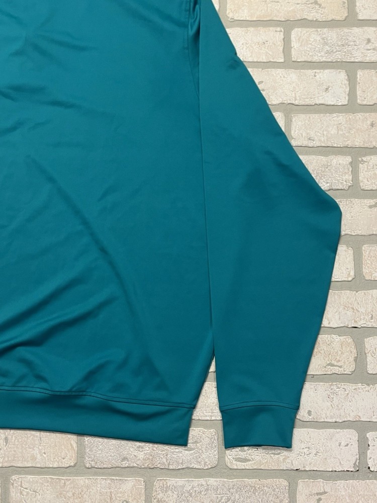 DEOLAX Golf 1/4 Zip Mens 2XL Turquoise Pullover Performance Stretch Comfort NWT