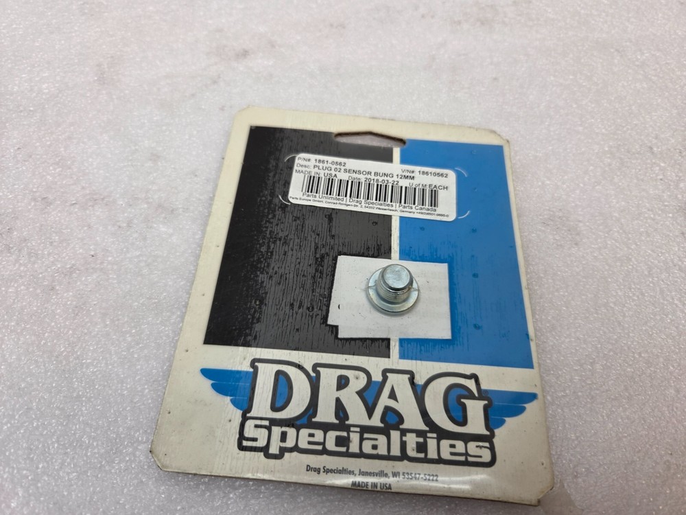 NEW Drag Specialties O2 Sensor Bung Plug 12mm 1861-0562