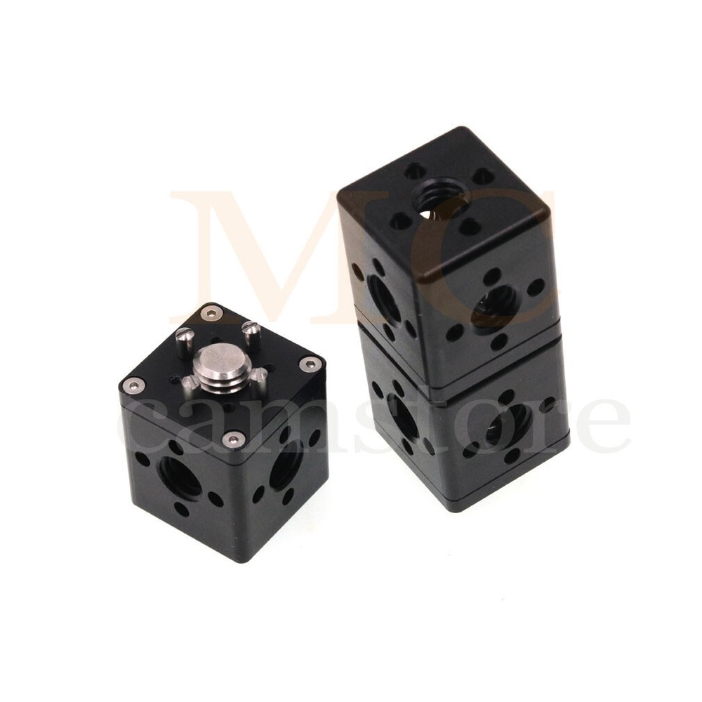 Camera 3/8 screw extension side panel kit with removable square extension handle