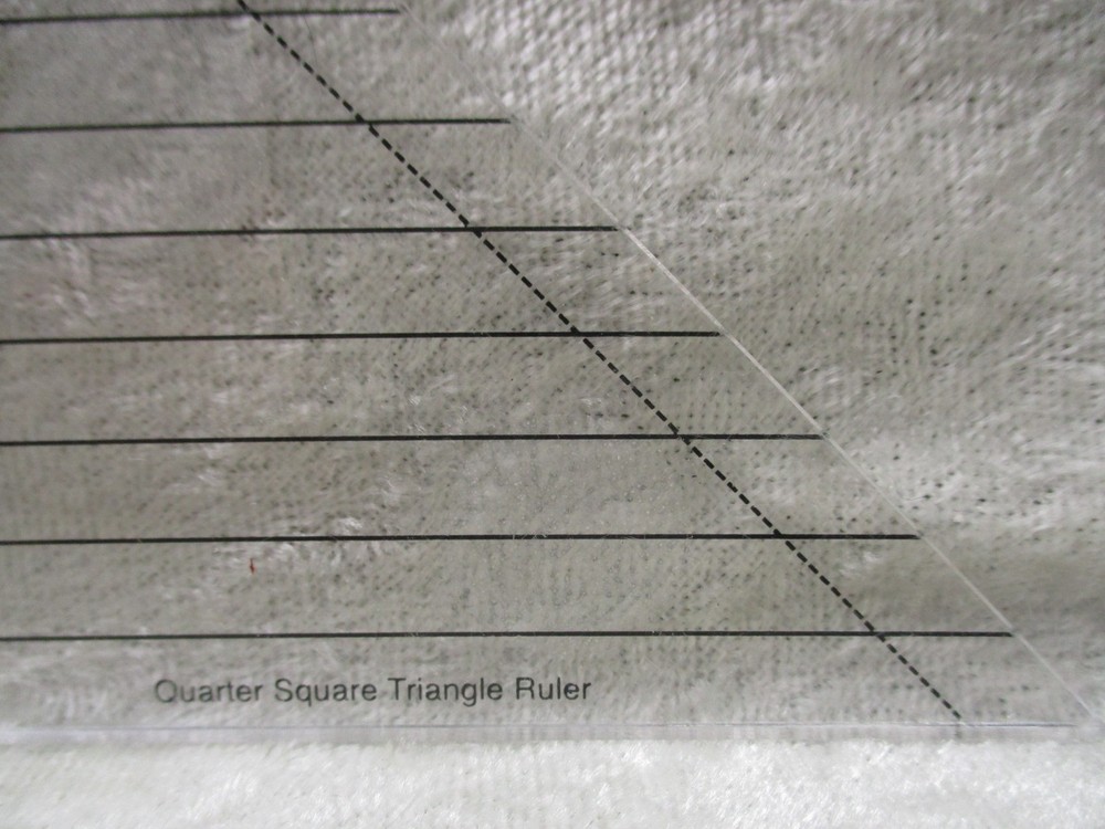 Creative Grids Non Slip Ruler/Template - Quarter Square Triangle Lynne Edwards