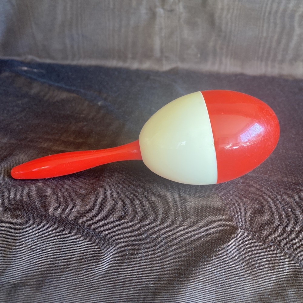 Vintage Red and White Early Plastic Sock Darner