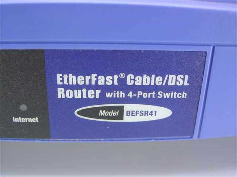 Linksys BEFSR41 V3 Etherfast Cable/DSL Wired Router with 4-Port Switch