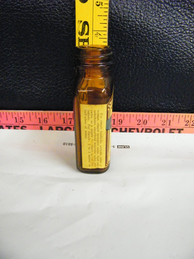 Vintage Watkins Acotin Tablets Empty Bottle