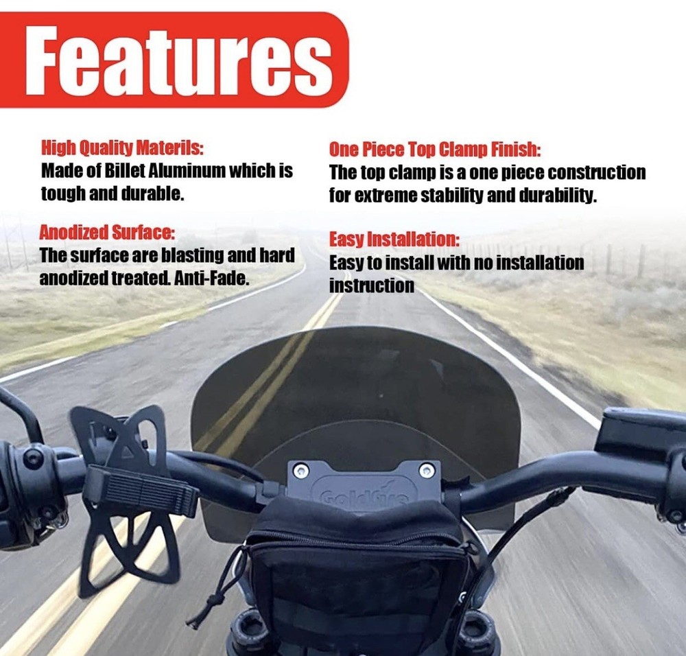 Motorcycle Handlebar Risers Pullback Challenger Risers Fits for H-D 6" Black