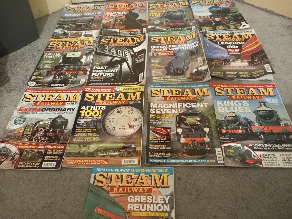 steam railway magazine 2017 complete 13 issues