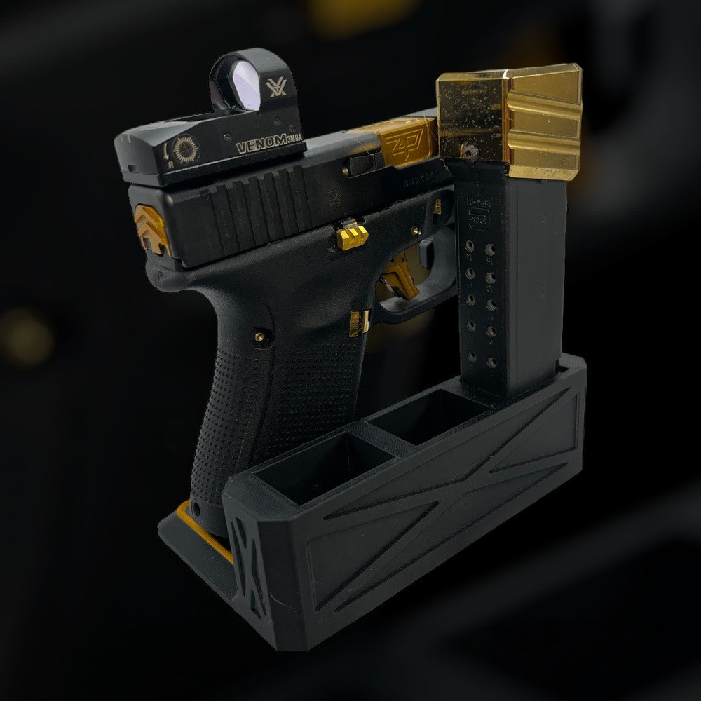 Glock 19 / 17 Gun Stand - Multiple Colors/Trims Available!