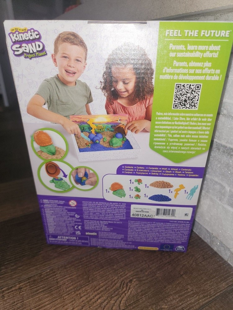 Kinetic Sand Project Planet Turtle Beach Set