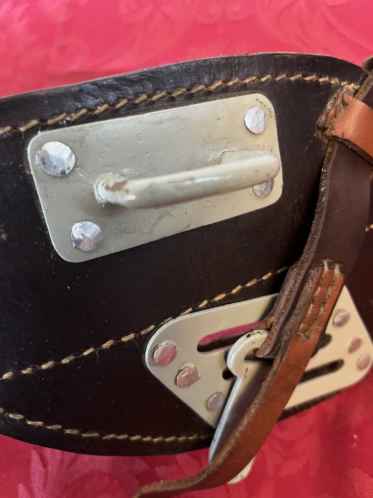 WW2 German Cavalry Overthrow Coupling Device Satteluberwurf M34 Leather Replica
