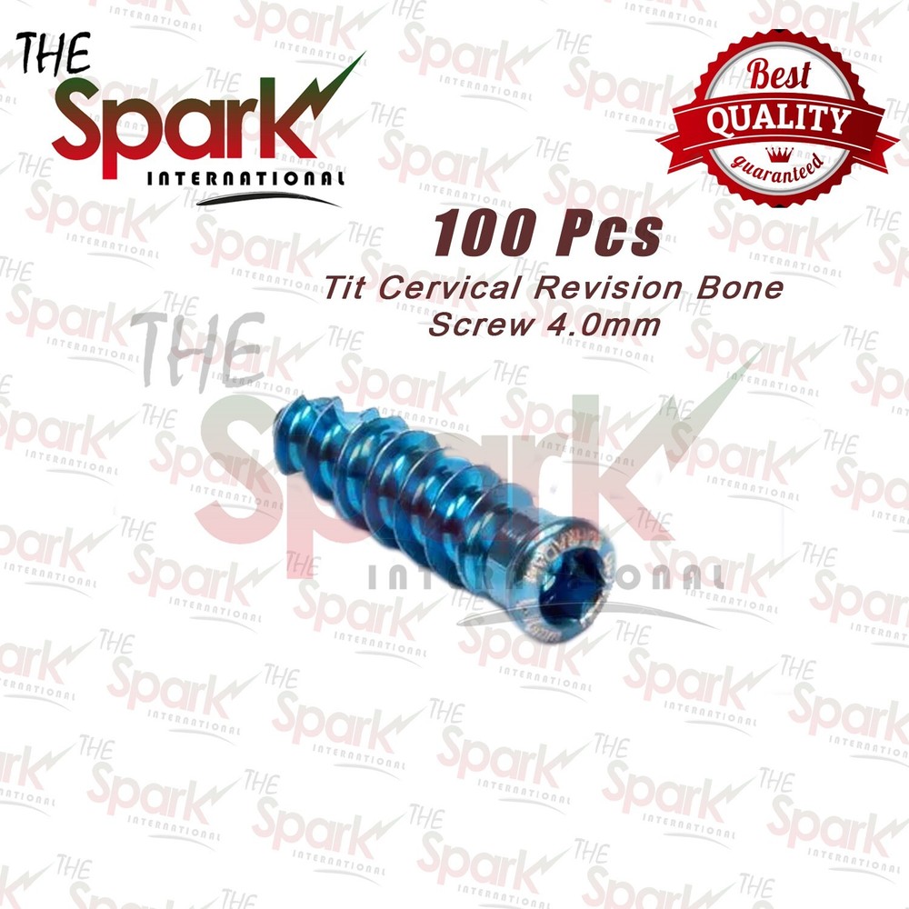 Tit Cervical Bone Screw 4.0mm 100 pcs