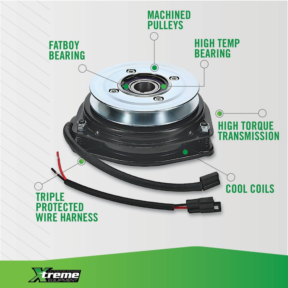 PTO Clutch For Scag 461398 with High Torque & Replaceable Wire Harness