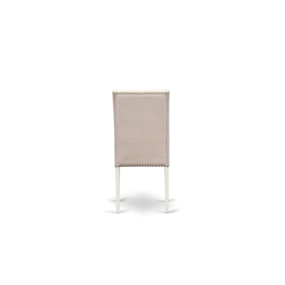 Dining Room Set Linen White, DLFL5-WHI-01