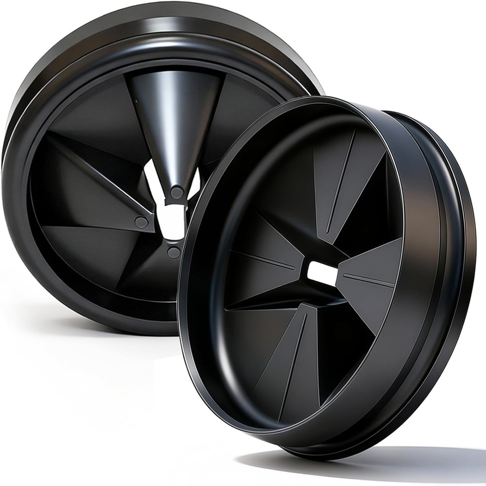 2Pc Garbage Disposal Splash Guard 3-3/8in Nitrile Sink Baffle Replacement