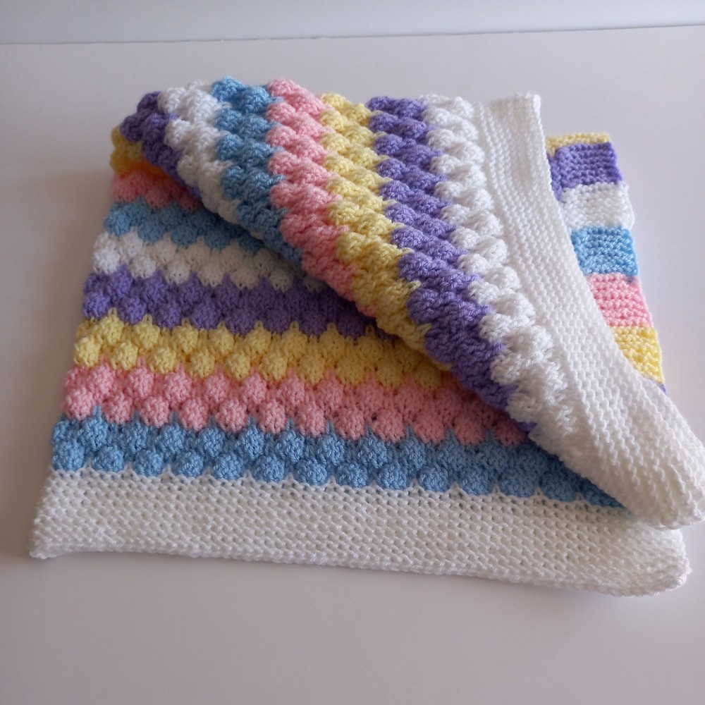 Hand Knitted Baby Blanket