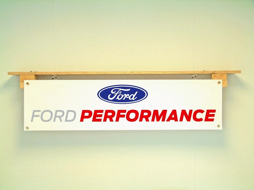 Ford Performance Banner Workshop Garage Mancave Wall Display Sign