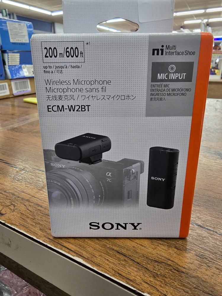 SONY ECM-W2BT Digital Camera Mount Bluetooth Wireless Microphone Test Completed