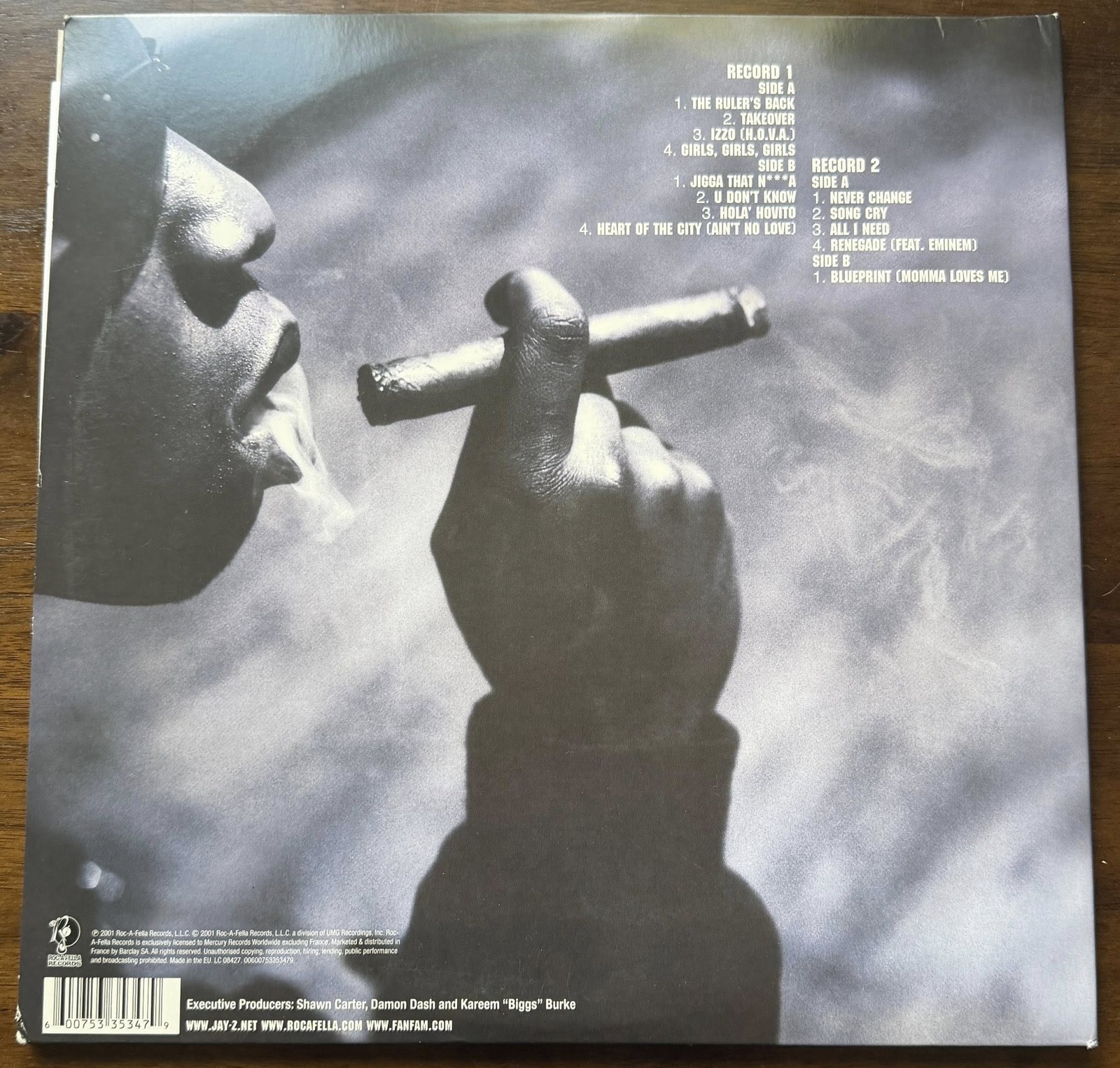 Jay-Z Signed Autographed The Blueprint VINYL LP JSA LOA