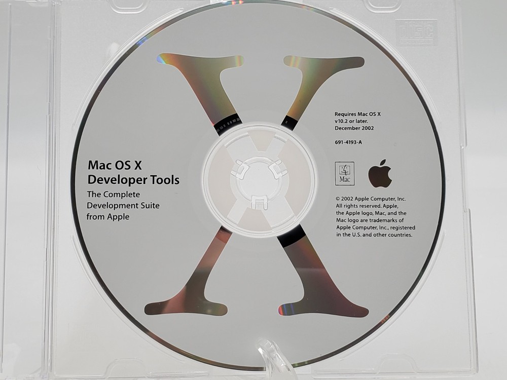 Mac OS X Developer Tools, The Complete Development Suite. V 10.2 Or Later, 2002