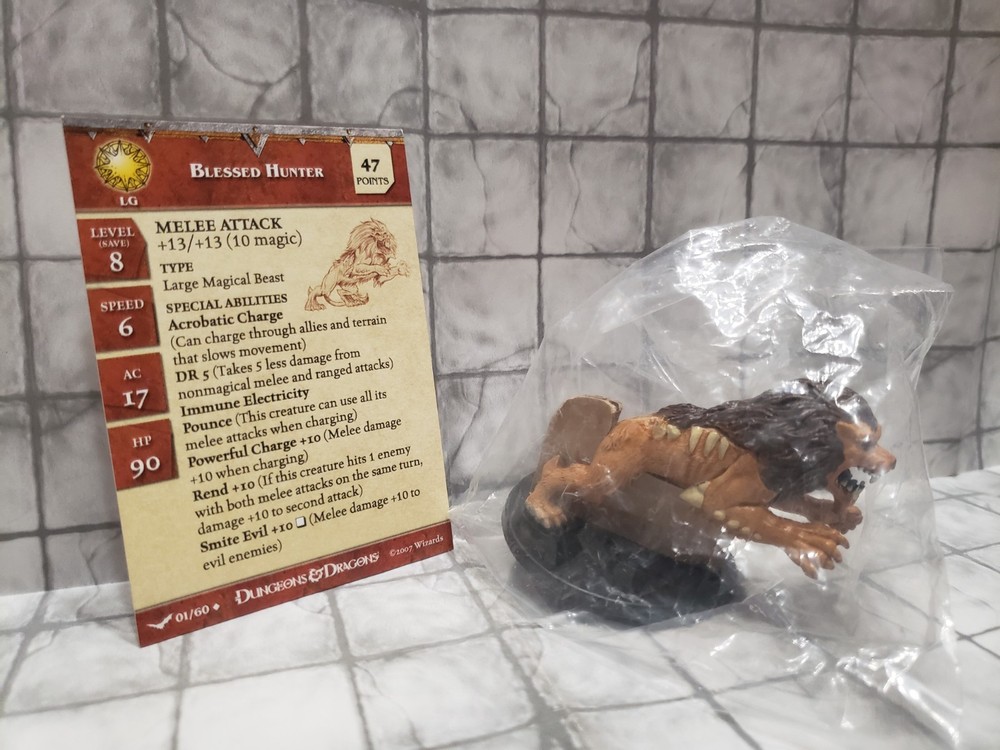 D&D Miniature - Blessed Hunter (#1 Unhallowed) NIB w/card