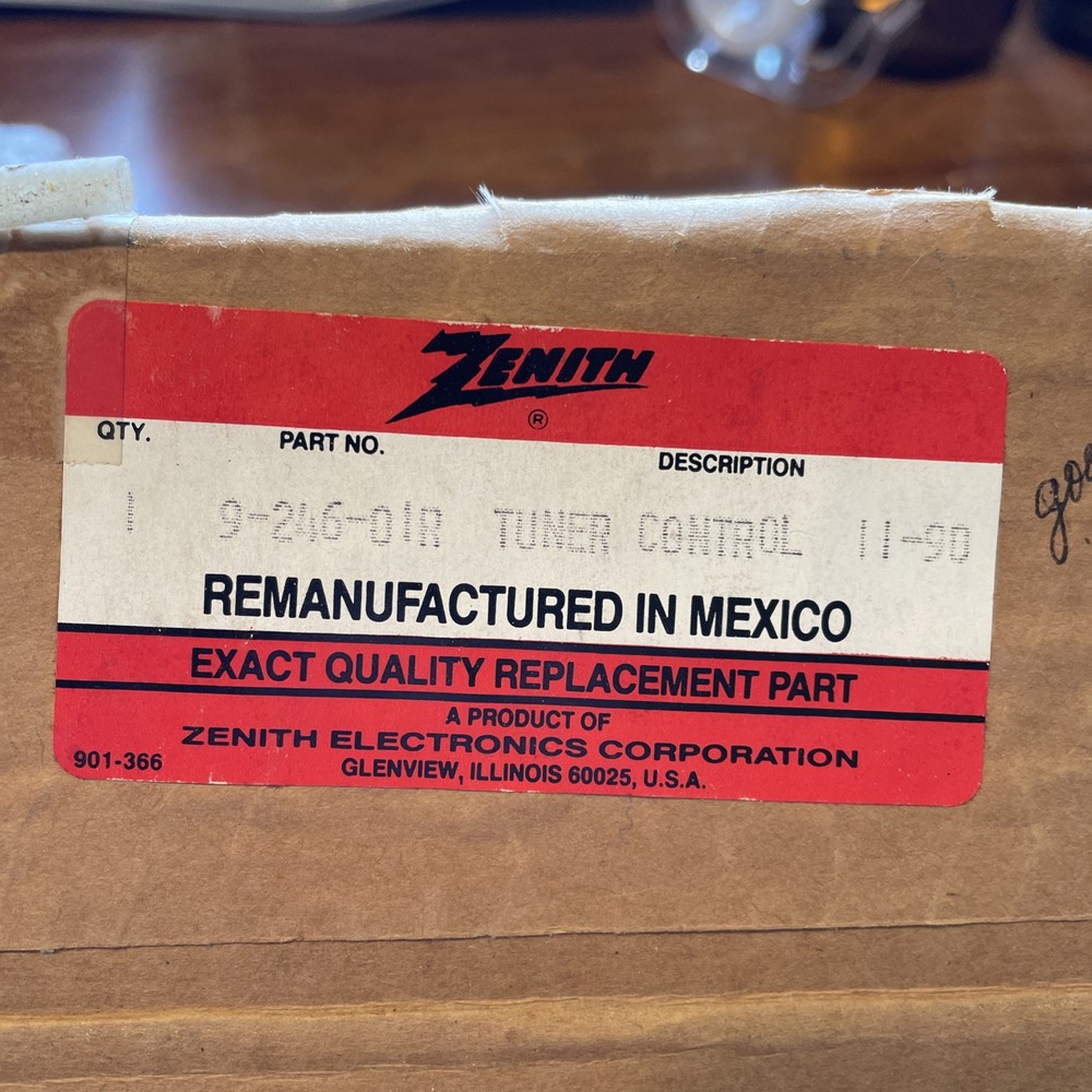 Zenith Part # 9-246-0IR Tuner Control Module