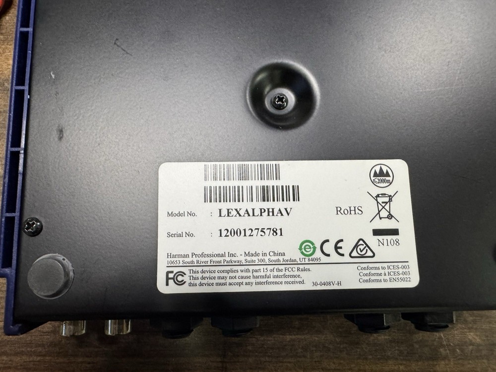 Lexicon Alpha USB Digital Recording Interface - LEXALPHAV - w/USB Cable