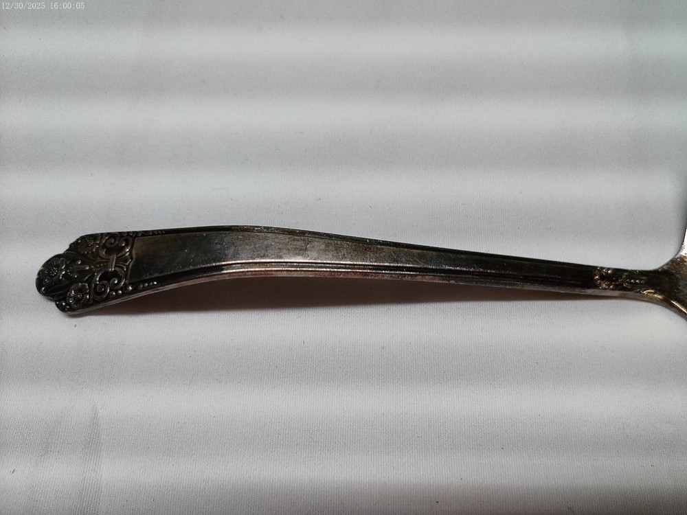 Rogers Deluxe Silverplate Precious Pattern 6" Gravy Ladle