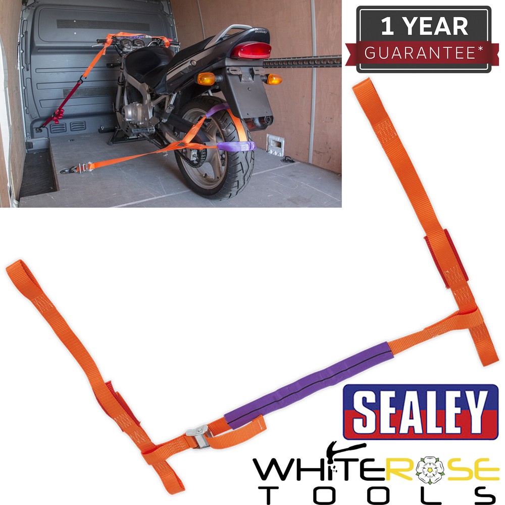 Sealey Tie Down - Motorcycle Handlebar Polyester Webbing