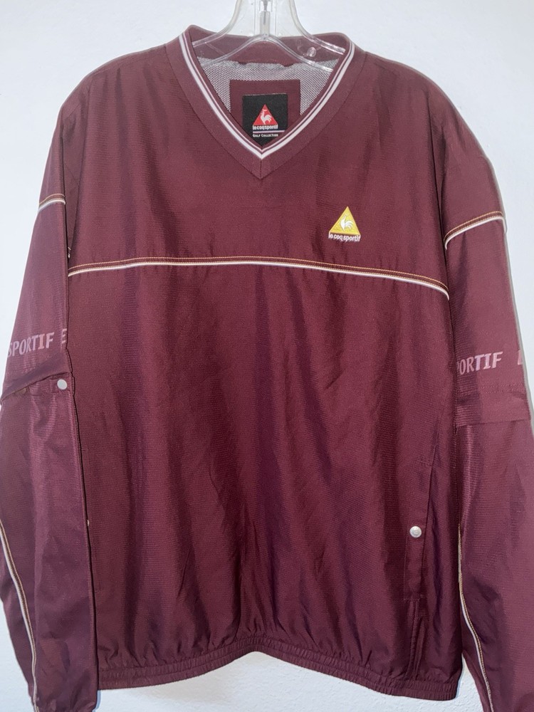 Le Coq Sportif Golf Collection Pullover Jacket LL Maroon