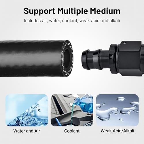 1/2" Silicone Heater Hose Radiator Coolant Hose Straight SAE J20R3 1/2 5FT