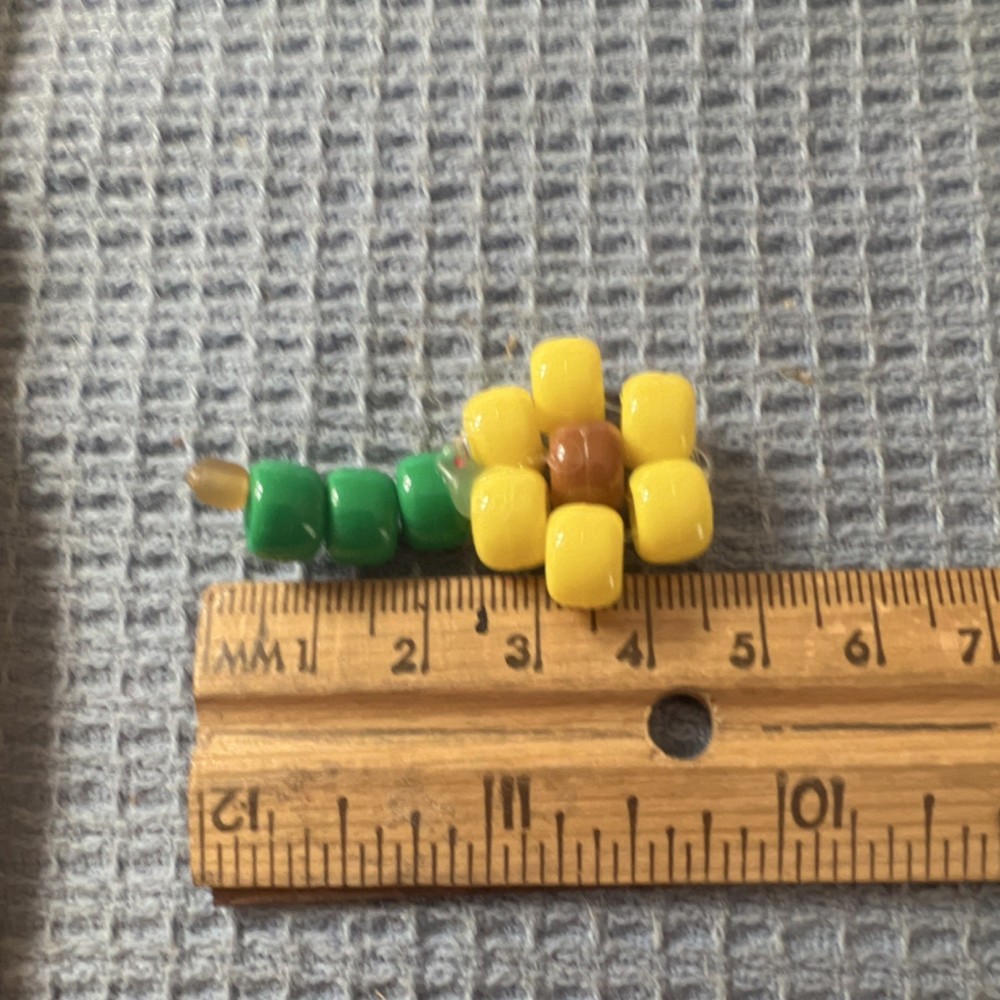 Sunflower Kandi 1.7 inches (READ DESCRIPTION)