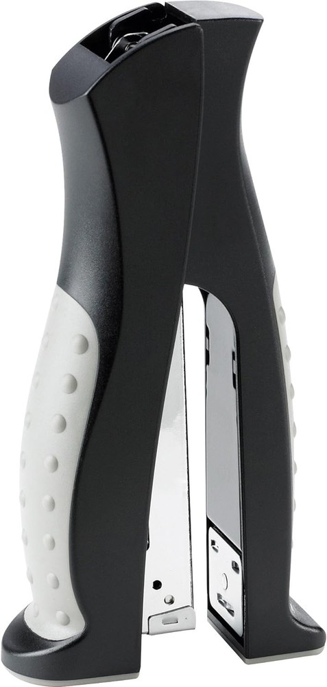 Busin Source Vertical Desk Stapler, Full-Strip, 20 Sheet acity, Bla