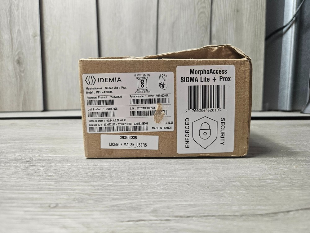 Idemia MPH-AC001A MorphoAccess Sigma Lite Prox Control Access Terminal