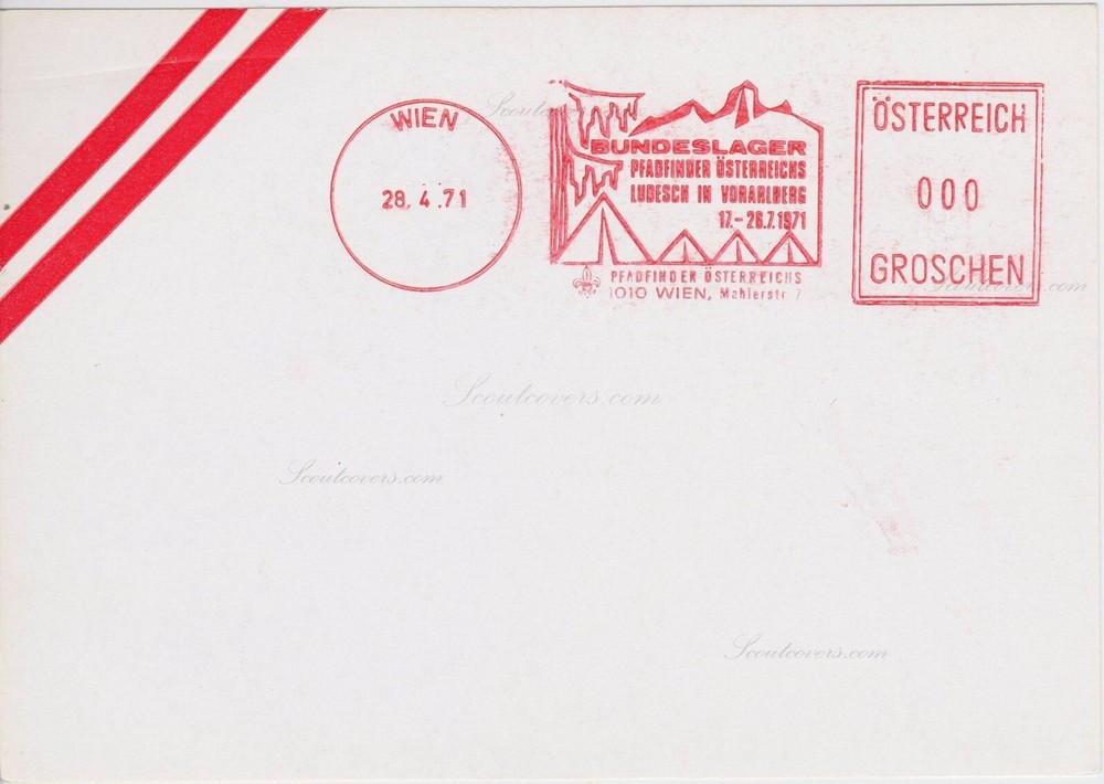 Card Austria, 1971. Wien.   Event