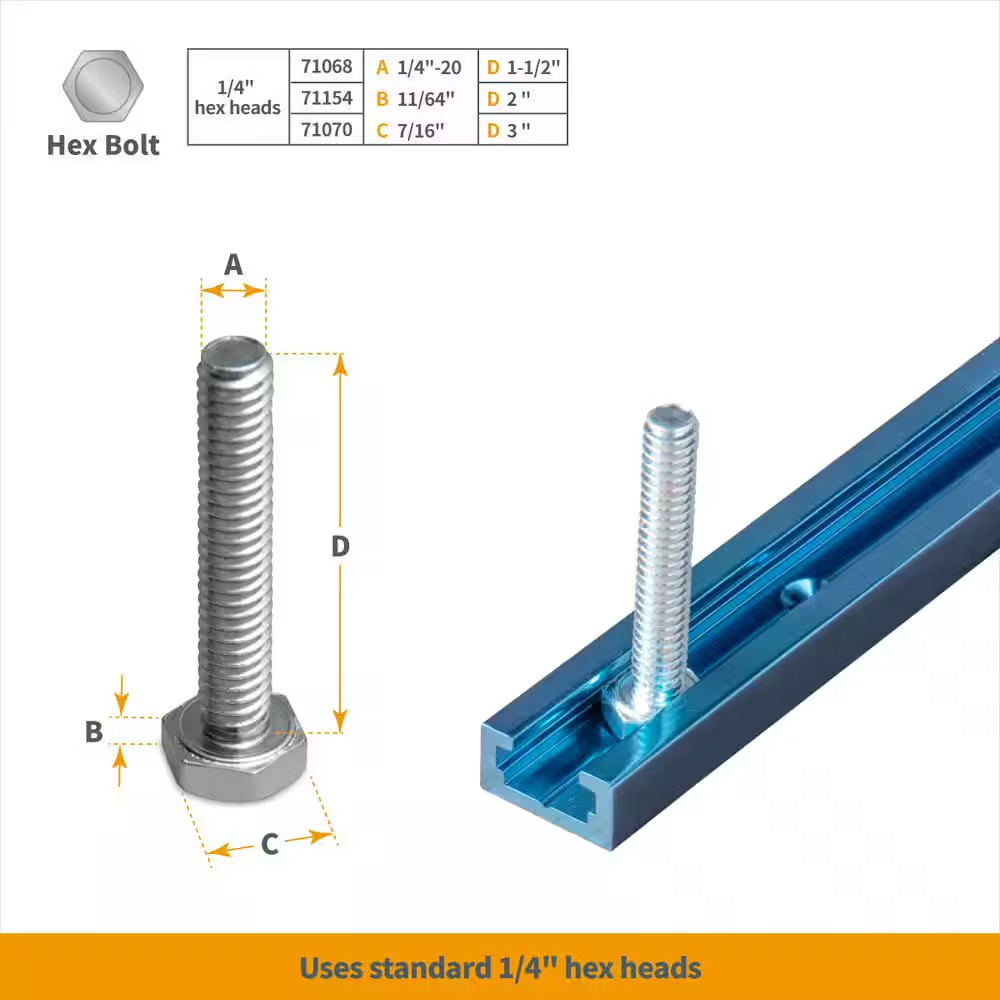 36 In. Universal T-Track for Woodworking (2-Pack)