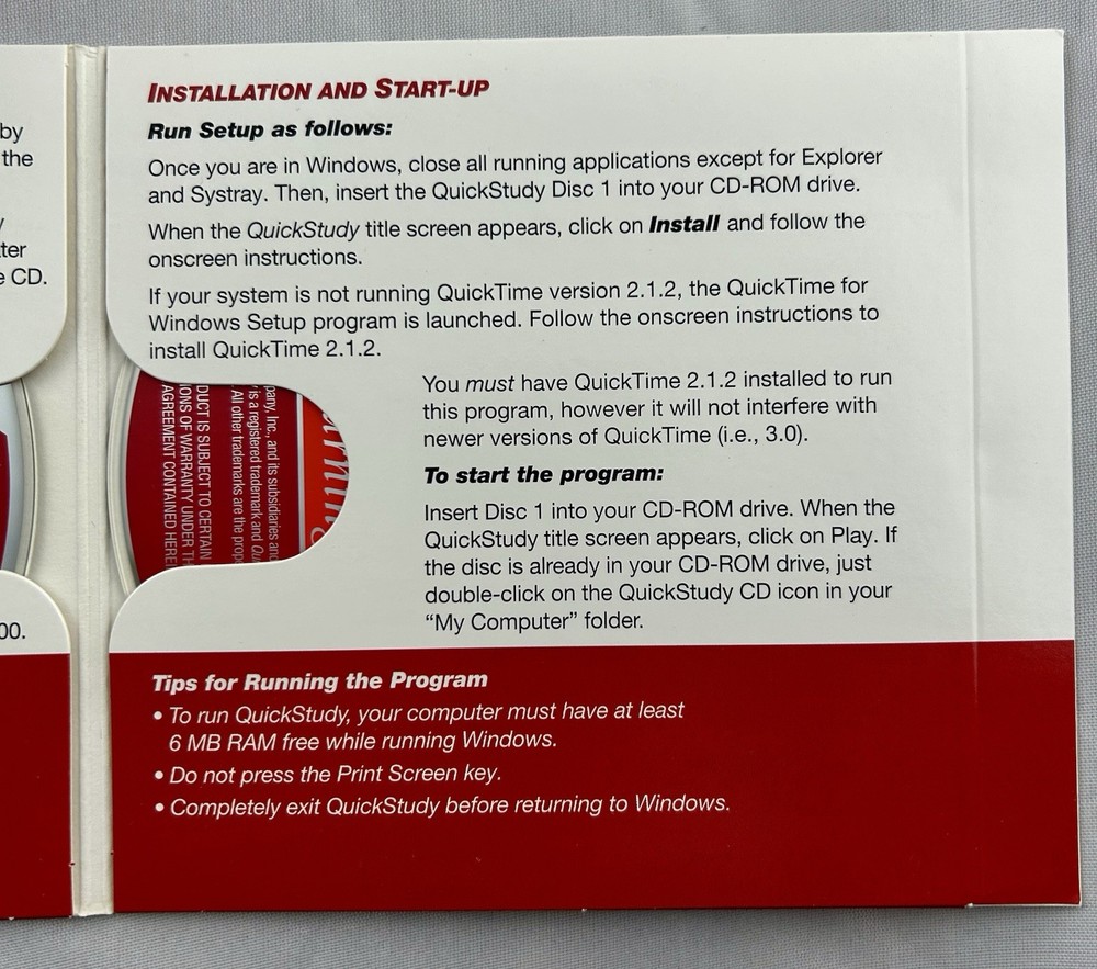 1998 Quick Study Conversational Spanish Learning Company Education 3-CD Set