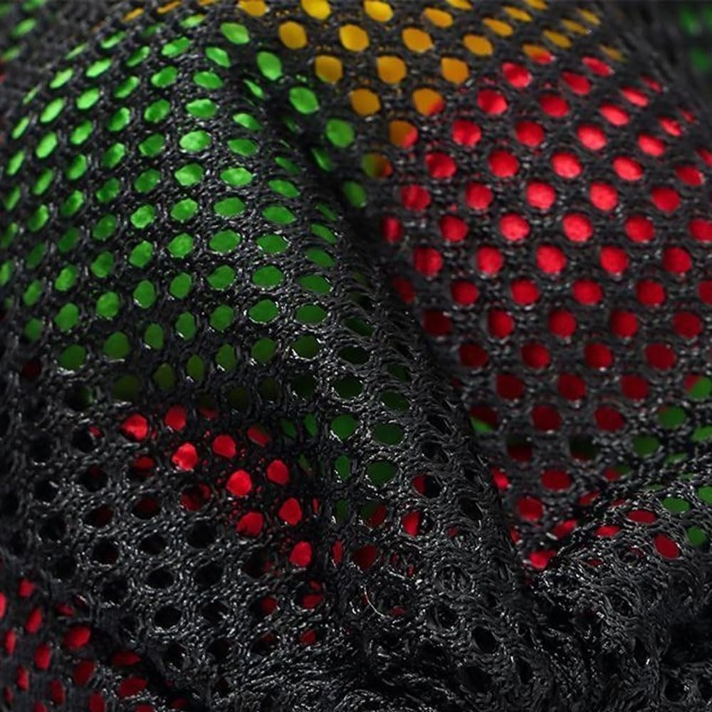 10PCS Black Mesh Drawstring Bags, Portable