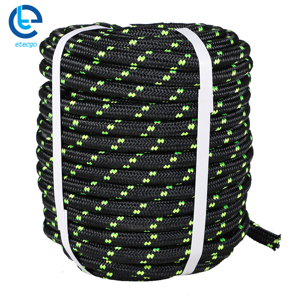 Breaking Strength 6180lbs 1/2" x 200' Double Braid Polyester Rope Rigging Rope