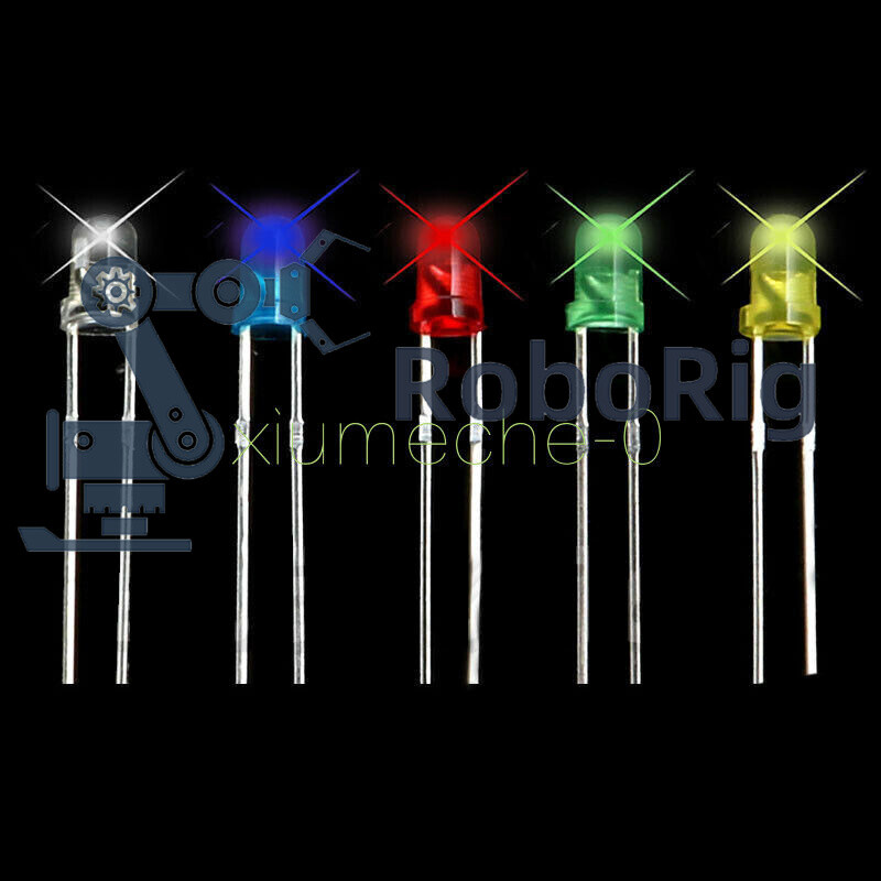 500pcs 3mm Bright LED Light Emitting Diode Component Kit for PCB Circuit