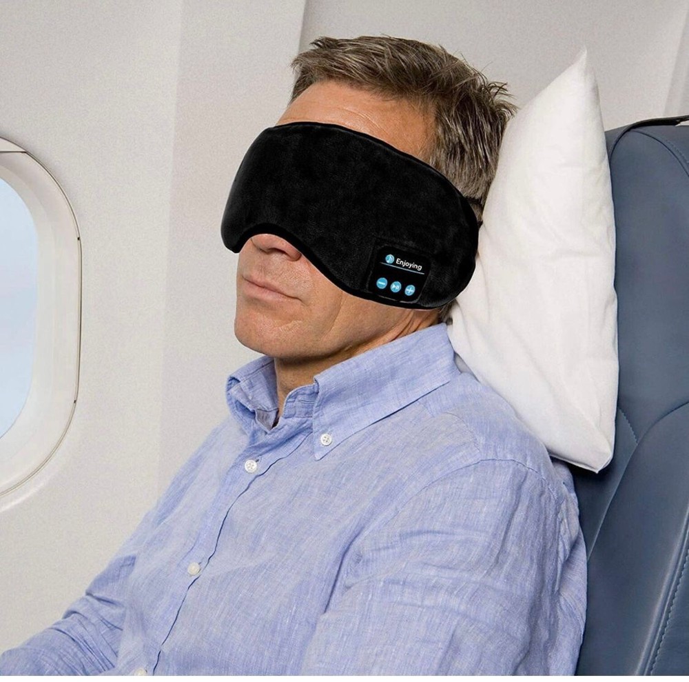 Wireless Bluetooth 5.0 Eye Shade, Night Sleep Bluetooth Eye Mask for Sleeping