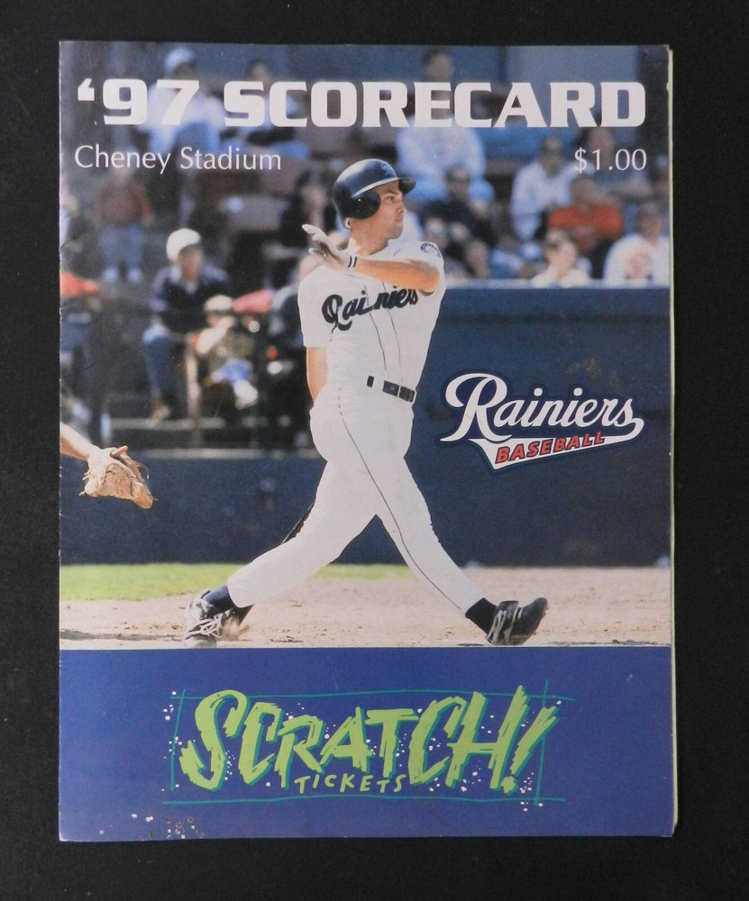 1997 Tacoma Rainers Baseball Scorecard