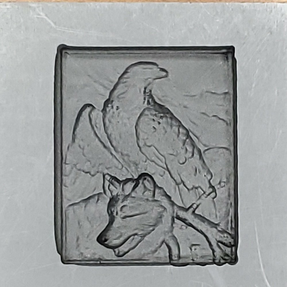 Eagle wolf 3D Graphite Ingot Mold for Gold Silver Copper Tin Melting Casting