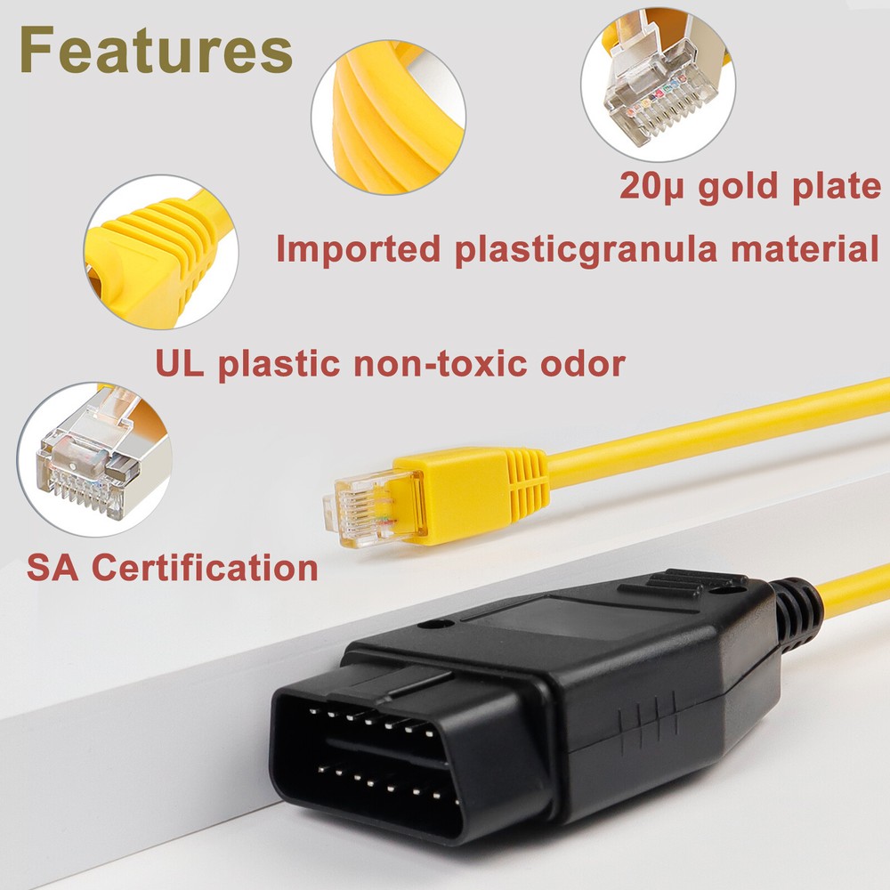 For BMW F Series ICOM E-SYS ISTA Bootmod3 Bimmercode OBD 2 Coding ENET OBD Cable