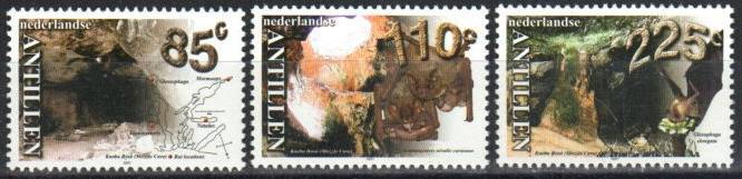 Netherlands Antilles Stamp 965-967  - Cave bats