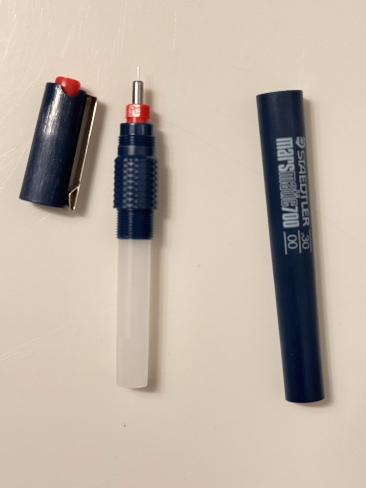 *INCOMPLETE* Staedtler Marsmatic 700 Technical Drafting Drawing Pen Set (7)
