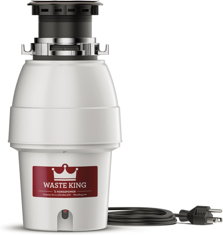 Legend Series Continuous Feed Garbage Disposal - 1/2 HP, Space-Efficient Design