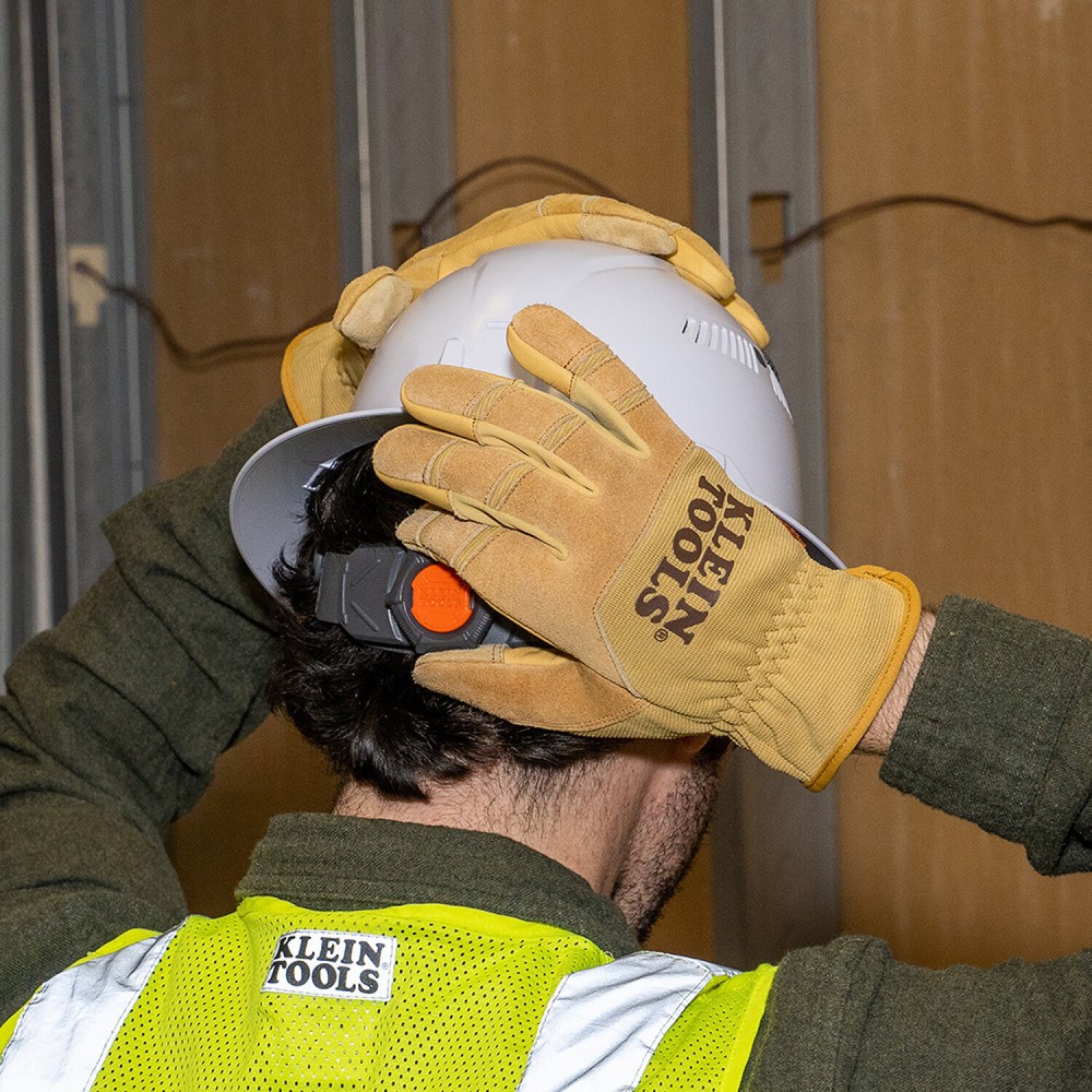 Klein Tools 60608 Leather All Purpose Gloves, Large