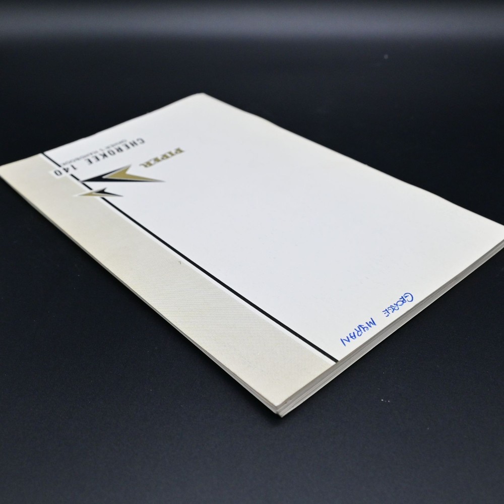 Piper Cherokee 140 Owner's Handbook