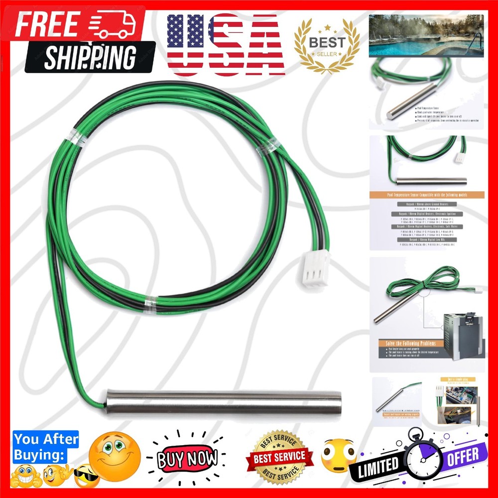 Pool Temperature Sensor Lid Units Replacement for Raypak Heater Spa 12