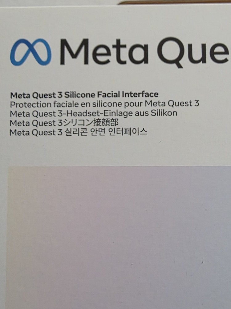Genuine Meta Quest 3 Silicone Facial Interface - Face Cover Interface Cushion