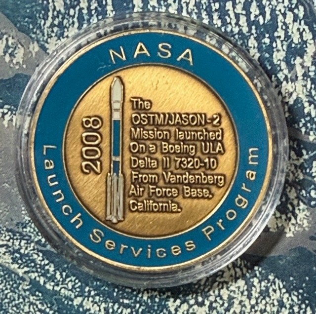 OSTM/JASON-2 LSP LAUNCH SERVICES PROGRAM 2008 NASA CHALLENGE COIN