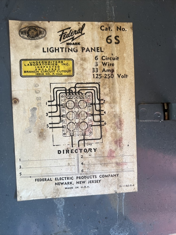 Federal Lighting Panel Cover 6S
